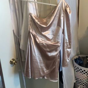 Altar’d state gold silk dress!